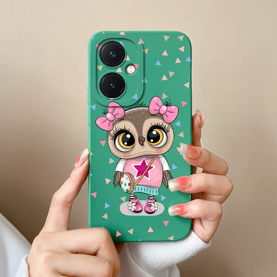 For Vivo Y27 4G 5G Phone Case Love Heart Soft Smooth Liquid Silicone Camera Protection Back Cover For Vivo Y 27 Funda Shell