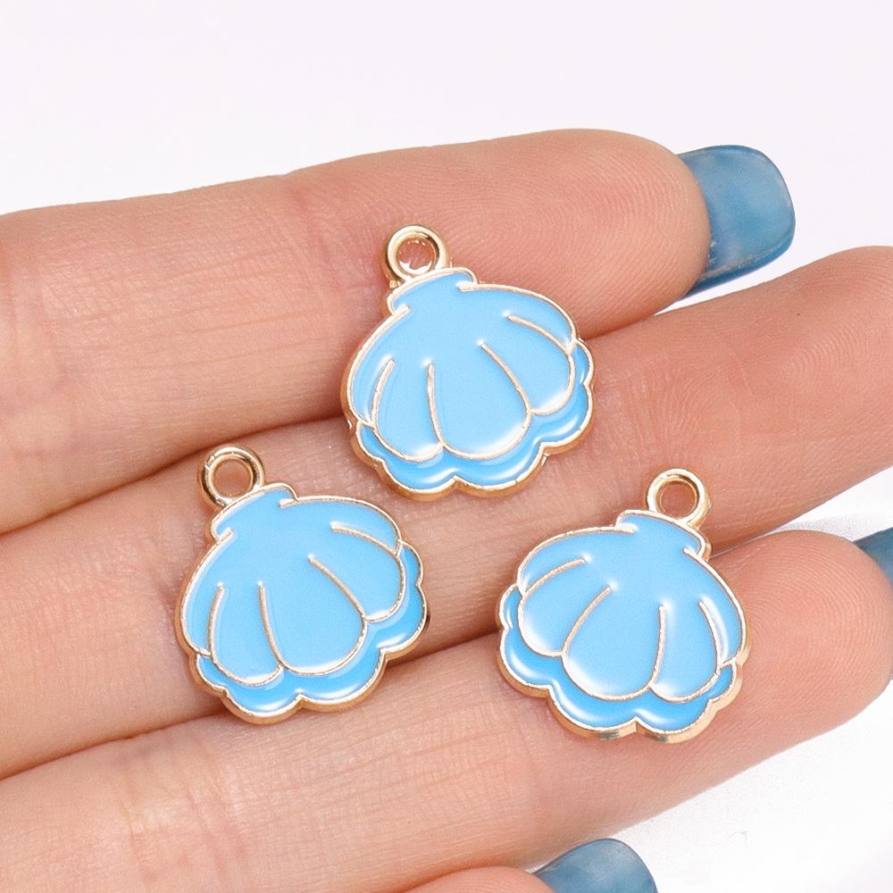 10Pcs Fashion Tortoise Shape Pendant Gold Colour Alloy Charm Jewelry Making Cartoon Sea Turtle Necklace Keychain DIY Accessories