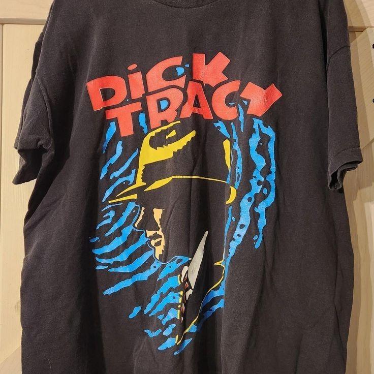 Винтажная футболка Dick Tracy 90-х с одинарным швом Унисекс SG256 Унисекс Футболка XL