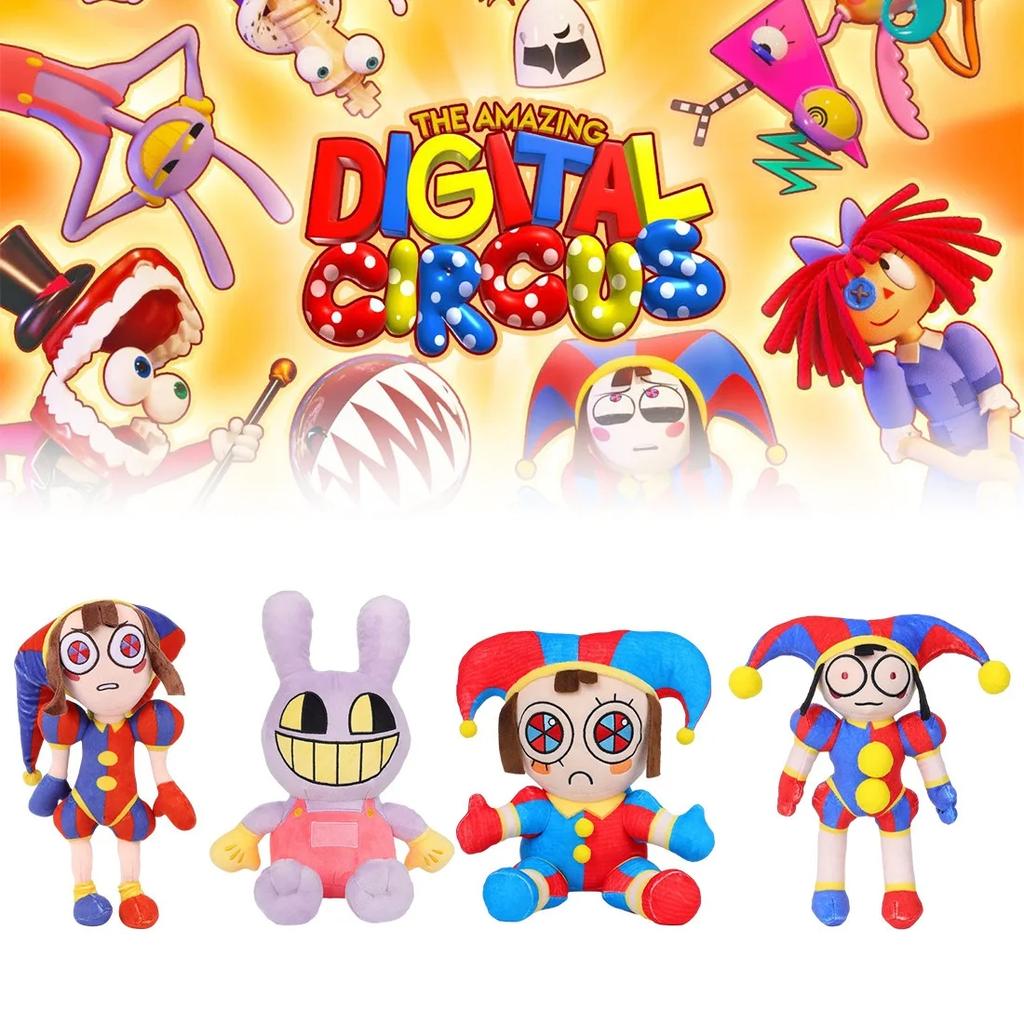 *Neu The Amazing Digital Circus Plüsch Clown Ragatha pomni Cartoon Jax Puppe Joker Plüsch Weich Gefüllt Sofa Dekorieren Weihnachtsgeschenk