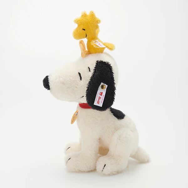 PEANUTS Snoopy PEANUTS 75th Anniversary Steiff Snoopy and Woodstock Japan NEW