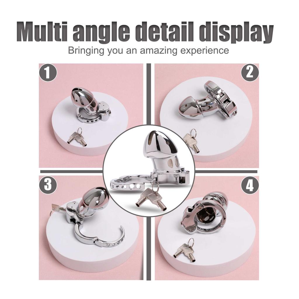 Manyjoy New Male Adjustable Chastity Cage Metal Heavy Penis Cage Lock Bird Cock Ring Slave Bondage Restraint Sex Toy Man Loyalty
