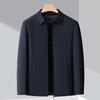 Men's Thickened Lapel Down Jacket for Middle-aged & Elderly - Detachable Liner, Duck Down, Cold Protection Winter Coat