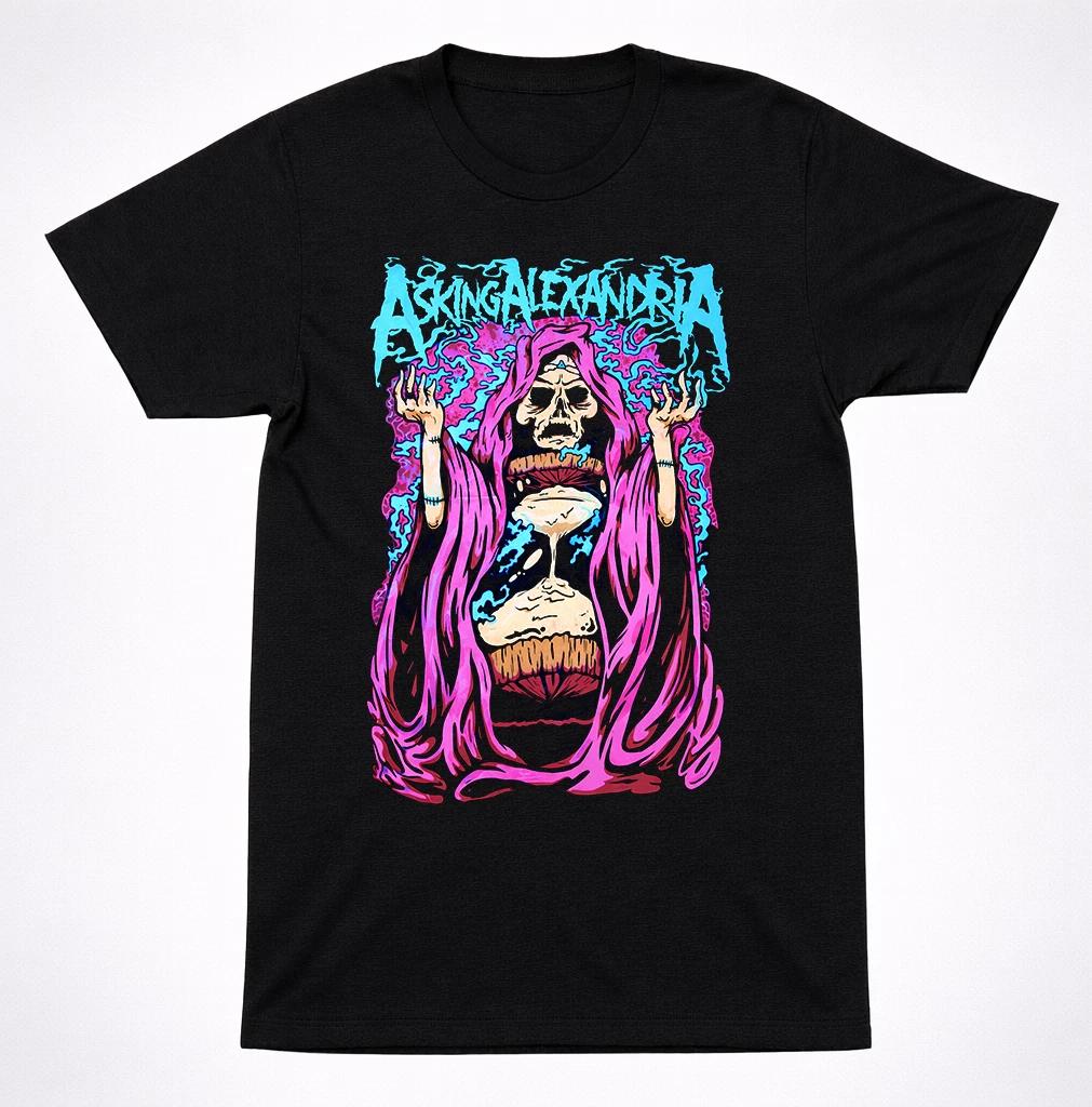 Asking Alexandria AA Skeleton Spellraising T-Shirt – Metal Metalcore Band Tee 2XL