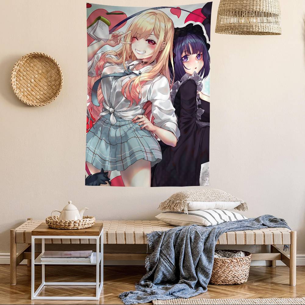 Mein DressUp Darling Marin Kitagawa Wandteppich der Cosplay-Enthusiast Traumhafte Raumdekoration für Fans von romantischen Komödien-Animes