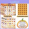 Themed Party Thanksgiving Fun Bingo Game Set With Paper Cards And Sheets Call