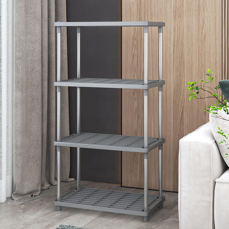 Stainless Steel Detachable Rack Kitchen Tableware Shelves Bathroom Storage Rack Holder Table Storage