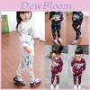 Weiches und atmungsaktives Kleinkind-Kinder-Baby-Mädchen-Outfit mit Sweatshirt und Hose