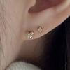 14k Sparkling In Heart Piercing