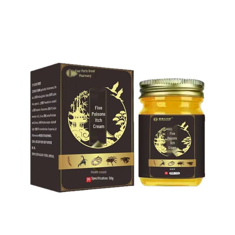 Five-Venom Ointment 50g: Soothing Cream for Insect Bites & Dry Skin