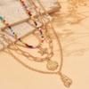 Colliers Bohèmes Coquillages Pendentifs Colorés Pompons Choker Nouveaux Colliers Perles Faits Main Festival