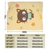Warm Soft Blanket Child Picnic Cute Chococats Throw Blanket Black Cat Flannel Bedspread For Couch Chair Fashion Sofa Bed Cover
