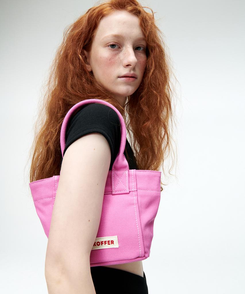 Der Koffer Shopper Canvas Mini [Pink]