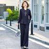 Elegant Spring Vest & Wide-Leg Pants Set: 2026 Slimming Three-Piece for Middle-Aged Women