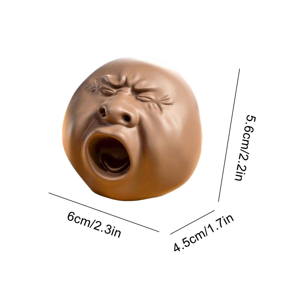 

Creative Tea Pet Yawning Person Avatar Plastic Ugly Tea Pet Squirting Toy Boy Girl Stress Relief Toy Tea Set Tea Table Decora кофейный