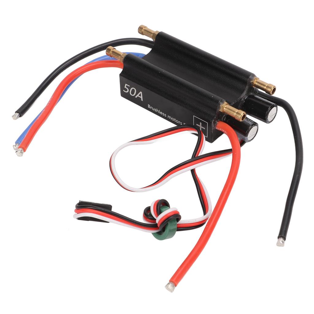Brushless ESC 50A Water Cooling Two Way Bidirectional Electronic Speed Controller for RC Boat Airship Model