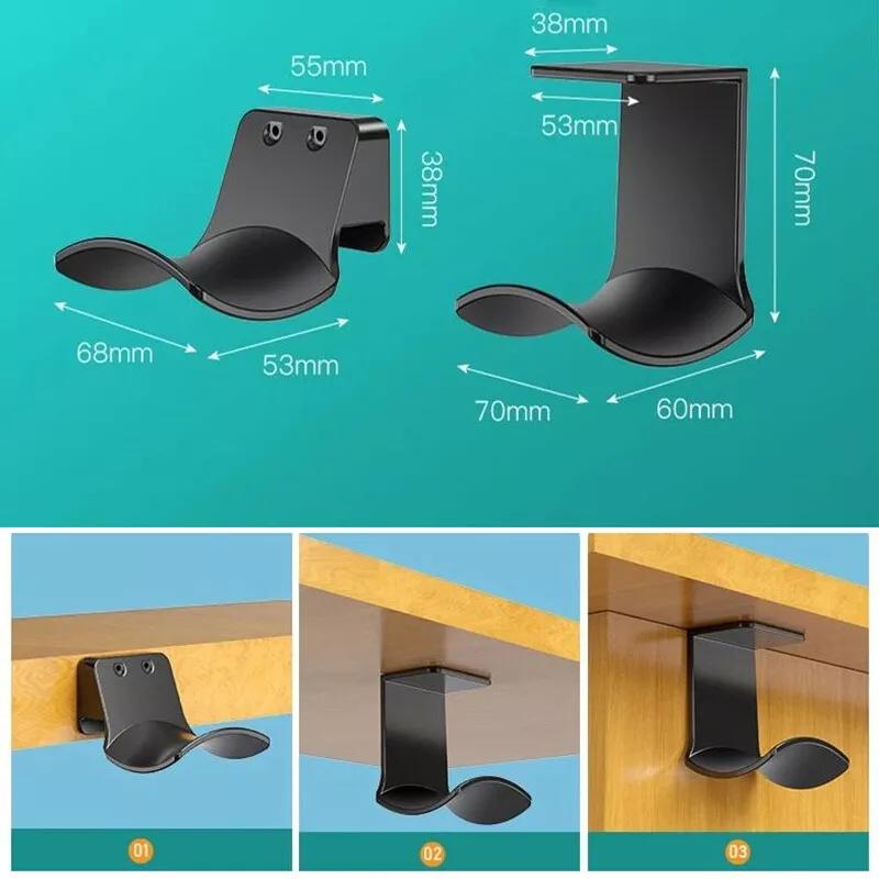 Headphone Storage Rack Hanging Type Home Office Storage Punch Free Clracket