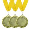 PATIKIL 3 Stück Medaille Durchmesser 7cm Auszeichnungsmedaille Gelb mit