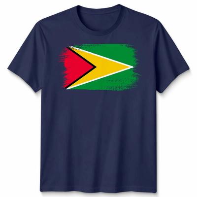 Guyana Distressed Flag Unisex Tshirt Guyane Football Guyanese Gift Tee