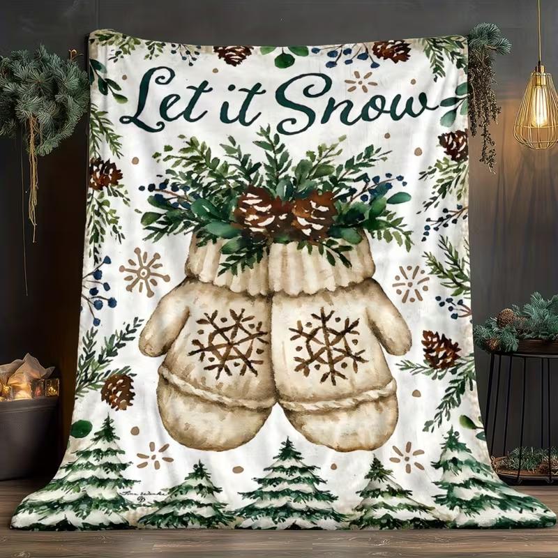 Cozy Gingerbread Coffee Flannel Blanket, Featuring A Sweet Candy Design Couch Bed, or In The Office Throughout The Year Blanket