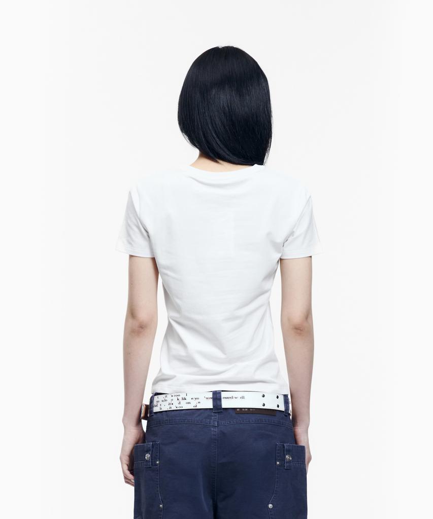 AAKAM Eyelet Corset Half Top (White)