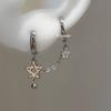 Star Ear Bone Chain Alloy Bone Nail Trendy Piercing Earrings  Girls