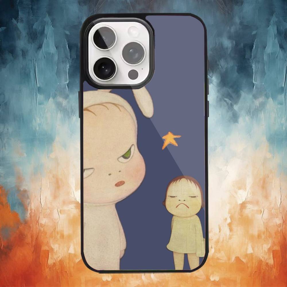 

cute Yoshitomos-Nara Phone Case For iPhone 17 16 15 14 13 12 Pro Max Plus for Magsafe Mirror Wireless Magnetic Cover iPhone12