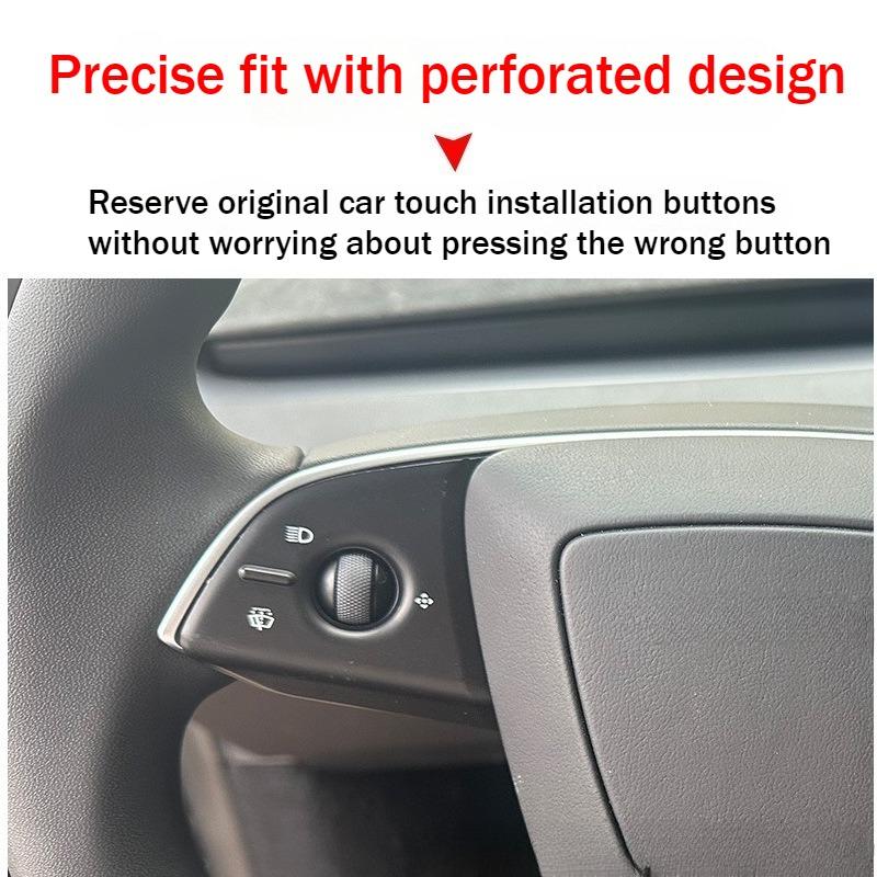 Steering Wheel Patch for Tesla Model Y Juniper Model 3 Highland 6-Seater ModelYL Steering Wheel Protective Cover Decorative Trim
