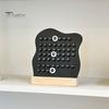Wiederverwendbarer Ganzjahreskalender, Ewiger Block mit Datumsmarkierer, Schreibtisch-Holz, Moderne minimalistische Basis, DIY-Ring, Ein Tagesplaner für Büro und Zuhause