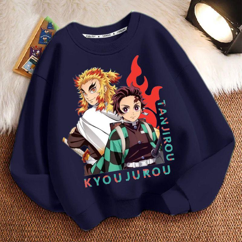 Children's Fashion Demon Slayer Hoodie, Spring and Autumn Boys' and Girls' Casual Long-sleeved Jacket