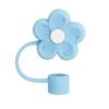 Cute Flowers Straw Covers Cap Splash Proof Reusable Dust-Proof Straw Caps Airtight Dust Proof Plugs Protector for Stanleys