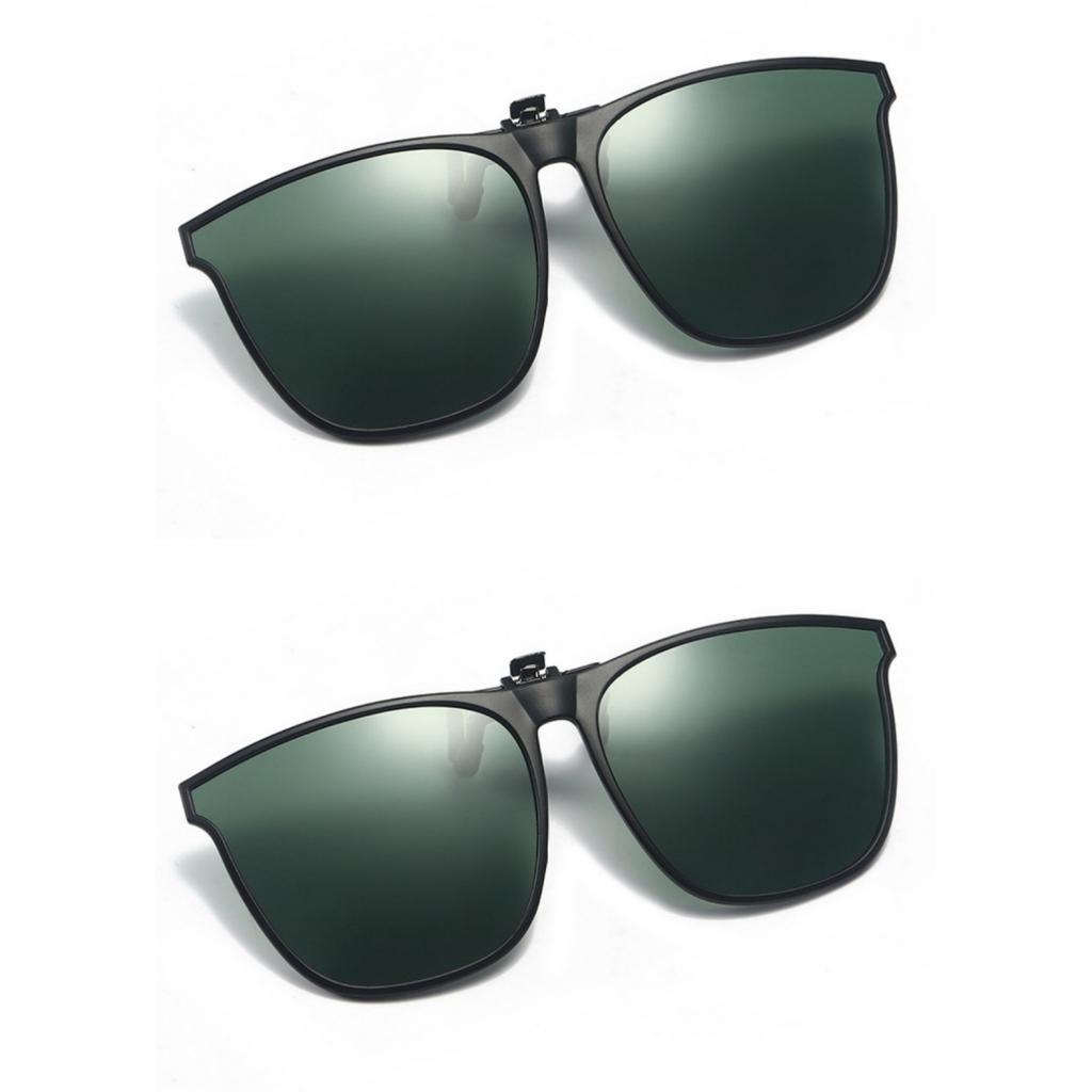 New PC Clip Sunglasses for Outdoor Fishing Driving Day Night Use Durable Lightweight UV Protection