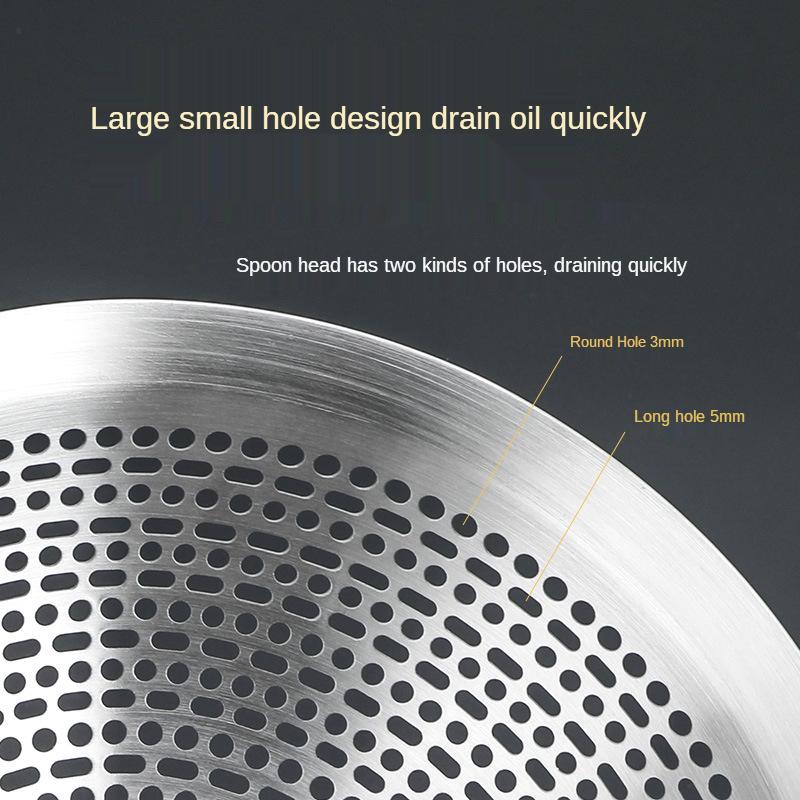 304 Stainless Steel Skimmer Strainer Colander Mesh Deep Fryer Oil Frying Scoop Noodles Dumpling Sieve Kitchen Tools Kitchenware