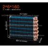1PCS Copper Tube Heat Exchanger for Physical Cooling Condenser Coil Refrigerator Aluminum Fin Heat Exchanger Small Without Shell