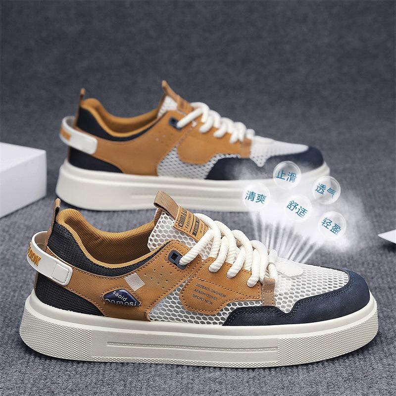 

22 new summer hollow thin mesh casual board shoes non-slip breathable tide shoes 44 синій