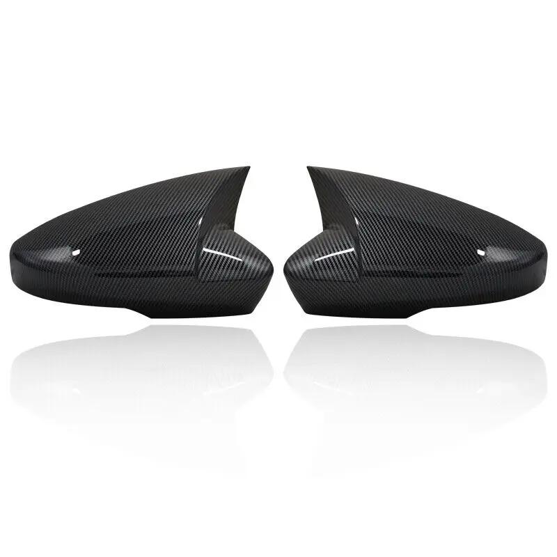 For US Skoda Octavia 2013- For VW T-ROC 2017- ABS Car Side Mirror Cover Wing Cap Exterior Door Trim Adhesive Sticker