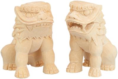 Kamidana No Sato Shinto Shrine Guardian Dog Finest Carving Natural