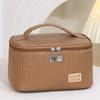 Bolsas de Maquillaje para Mujeres Viaje Artículos de Aseo Estuches Lindos Bolsa Portátil Color Sólido Organizador de Maquillaje Caja Bolsa de Cosméticos Neceser