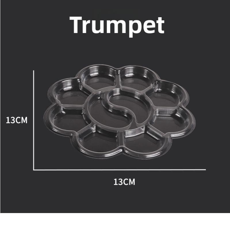 One-time Color Palette, Washable Watercolor Art Supplies for Kindergarten Children, Transparent Plum-colored Pigment Tray for Painting