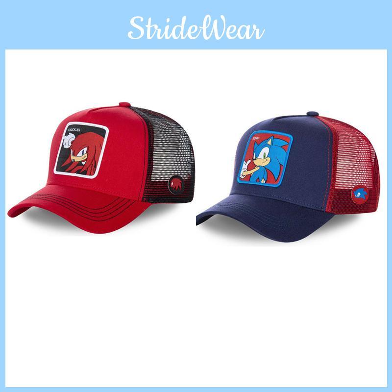 Sonic The Hedgehog Embroidered Baseball Cap High-quality Cotton Stretchable Unisex
