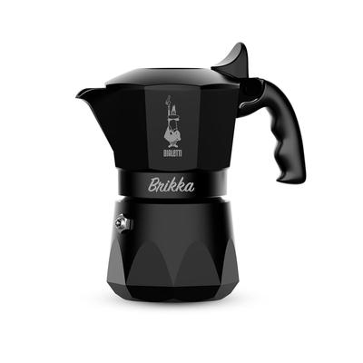 Limitovaný BIALETTI Brikka Black 2 Cup Maker na espresso typu Direct Fire [Japonská barva] (Káva Macchinetta)