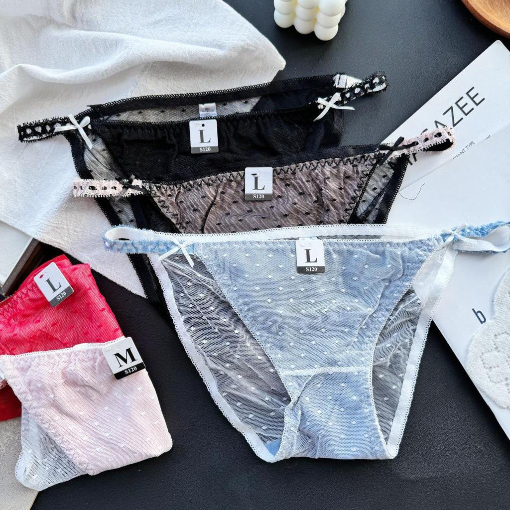 Clearance Ice Silk Lace Low-Rise Women's Panties