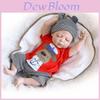 22" Full Body Silicone Reborn Sleeping Doll Soft Vinyl Lifelike Newborn Baby Boy Perfectly Crafted For Realistic Playtime Experience