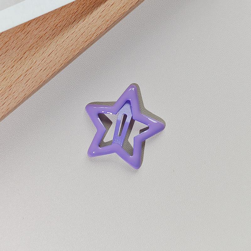 6/10pcs Y2k Mini Star Side BB Cute Hair Clip Korean Candy Colorful Dopamine Baby Headwear Girl Hair Pin Bangs Clip Kid Headwear