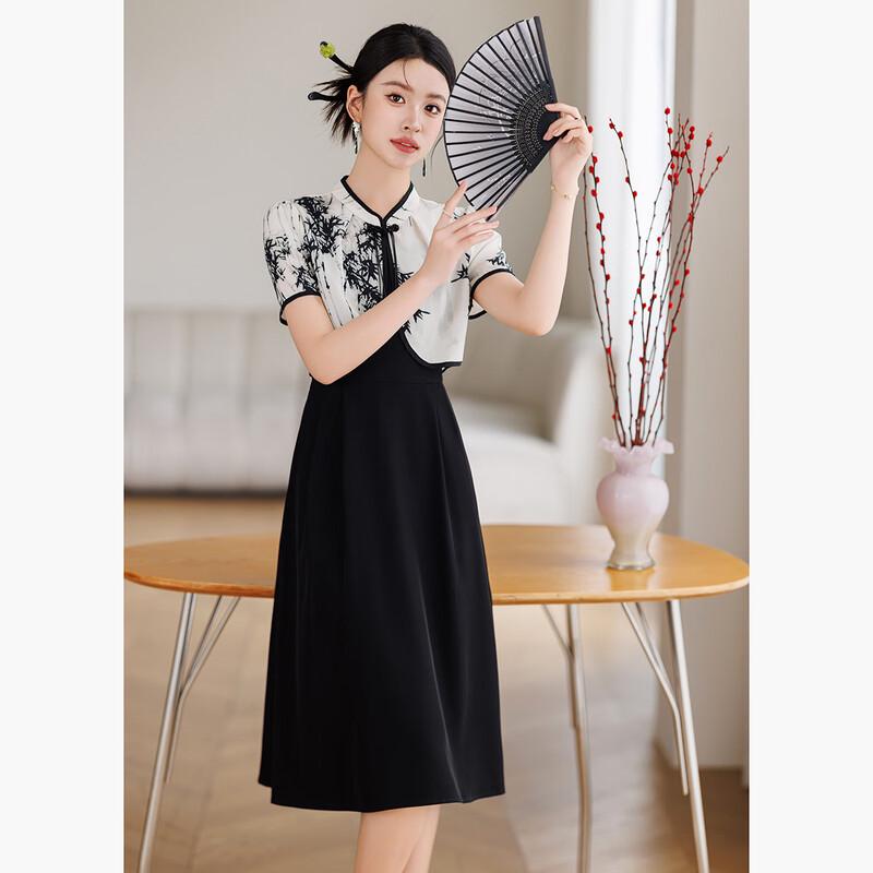 D.F.DEAR New Chinese Style Pankou Dress Set