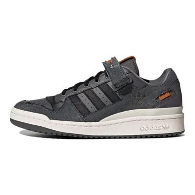 Baskets Unisexe Forum Low Denim Cendre de Cigare Gris Gris-Cinq Noir Principal HQ6335