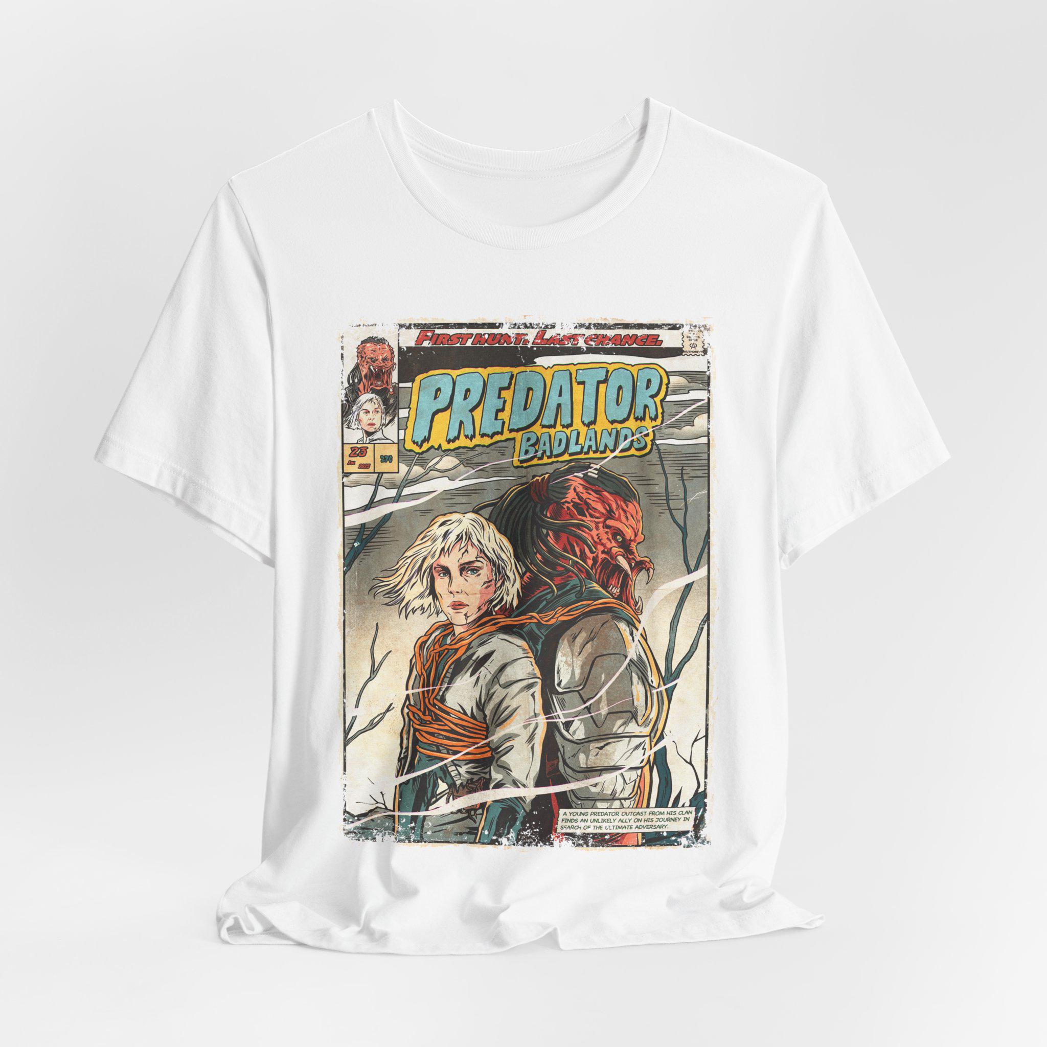 Predator Red Dead Redemption Themed Tshirt Retro Scifi Fantasy Movie Pattern Tshirt with Printed Pattern Unisexs Tshirt XL