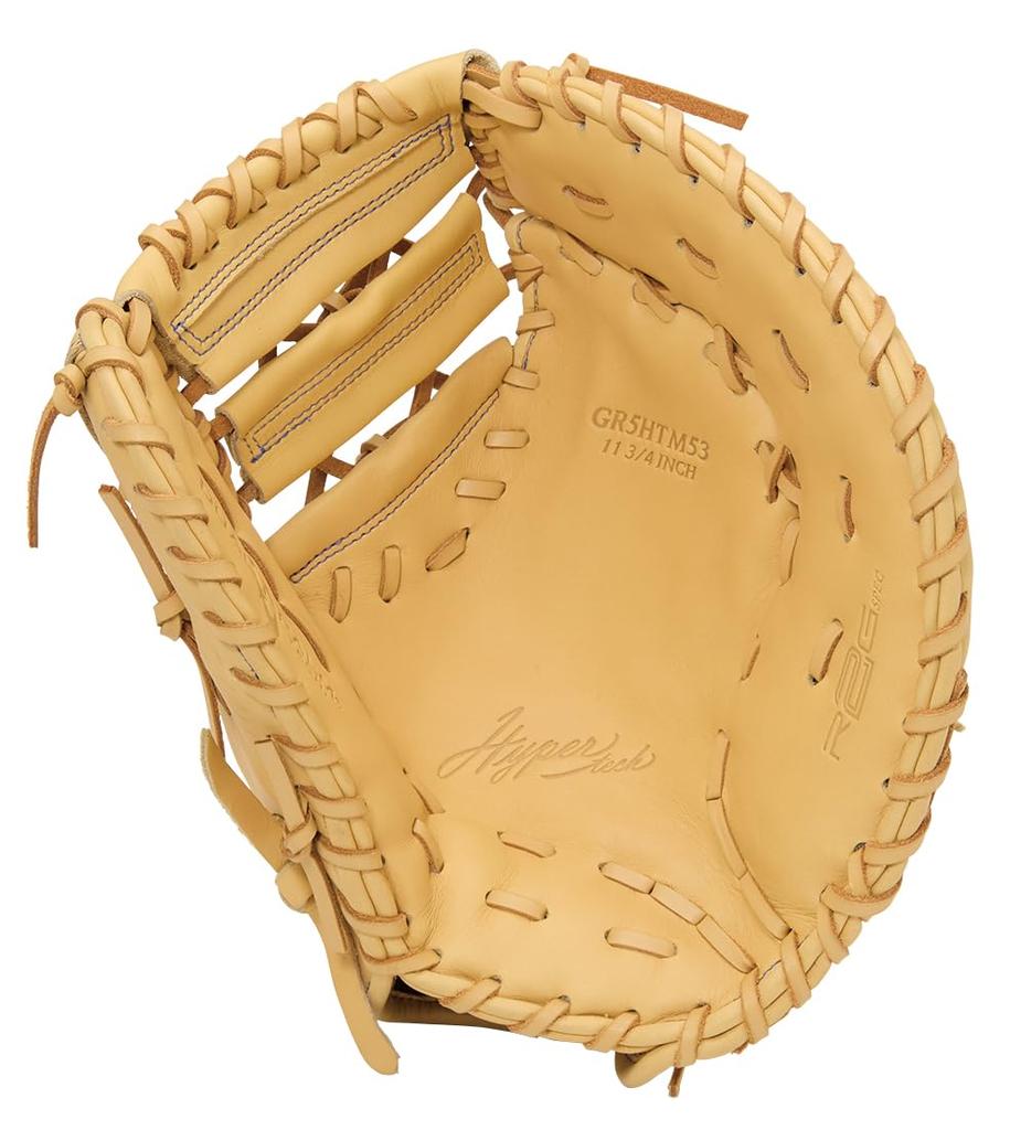 Rawlings HYPER TECH R2G GR5HTM53 Baseball First Size Throw Glove, Soft, Adult, Camel, Base, 11.75, Right-Handed (Left-Handed)