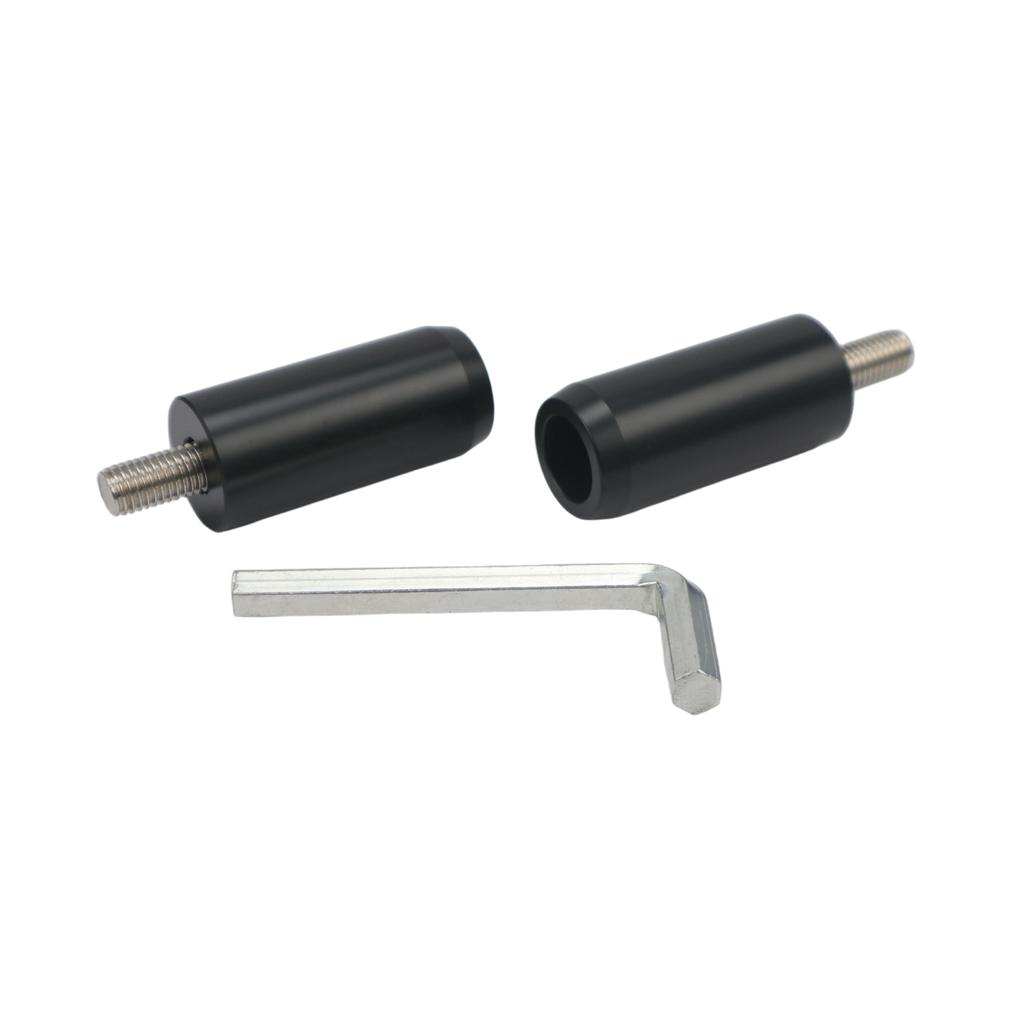 GZICMA Motorcycle Crash Bar Sliders End Caps for Harley Touring Softail Sportster 1.25" Engine Guard Saddlebag Guard M12 2PCS