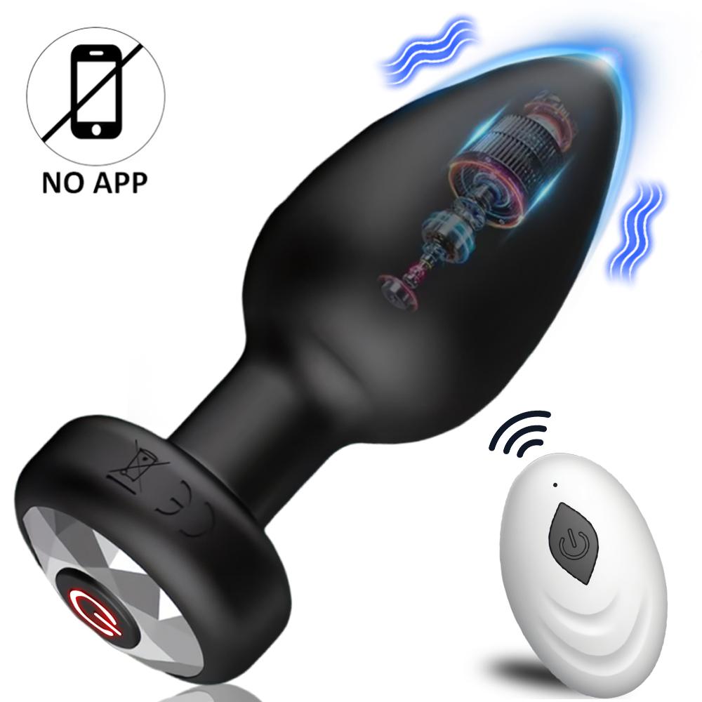 Wireless Control Metal Anal Vibrator for Women Butt Plug Men Prostate Massager Masturbator Clit Stimulator Sex Toys for Couple